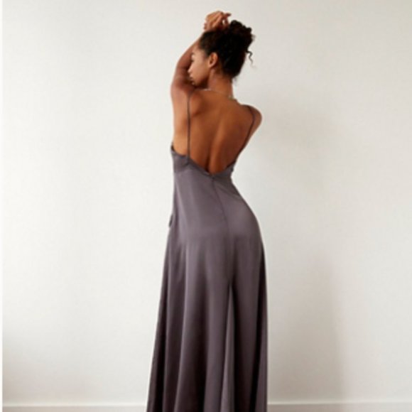 Free People Dresses & Skirts - NWT Rosabel Maxi Dress In the Stormy Grey Size 2